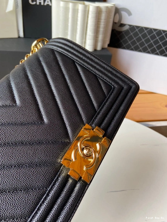 First Bag Ru BOY BAG 20CM 25CM CHANEL 0802